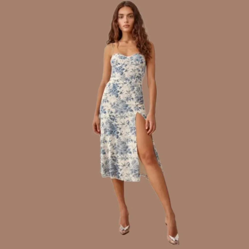 Reformation Juliette Dress in Pompadour - Picture 3 of 11